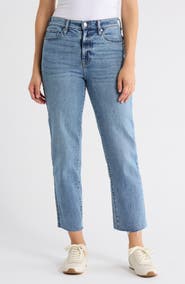 DKNY Jeans High Waist Straight Leg Jeans