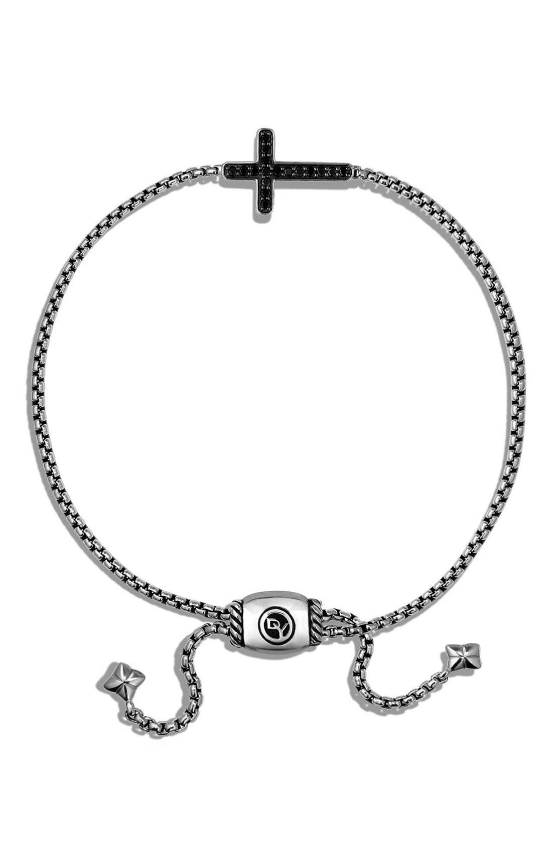 David Yurman Petite Pavé Cross Chain Bracelet with Diamonds (Women ...
