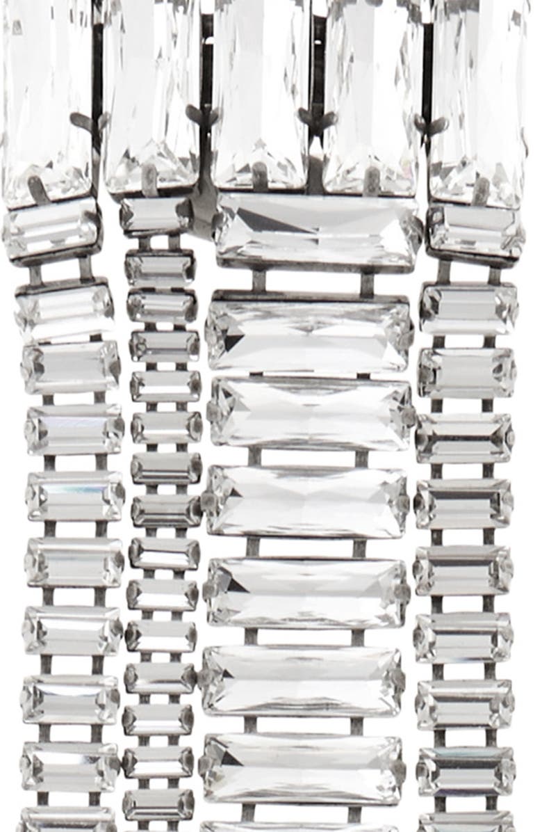 Area Medium Crystal Baguette Fringe Barrette, Alternate, color, 