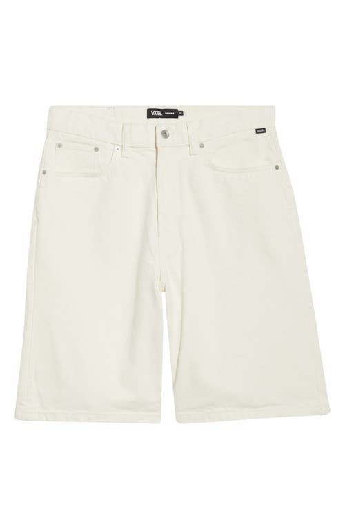 Vans Check-5 Baggy Denim Shorts In White
