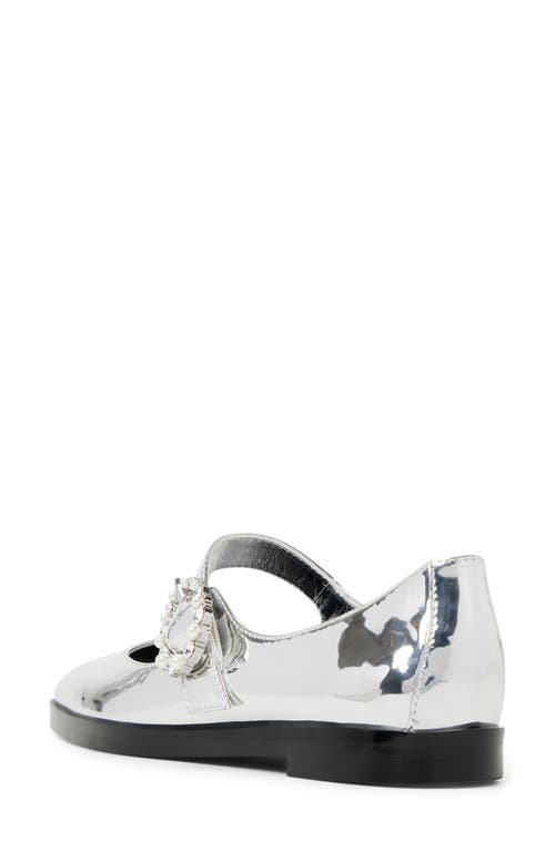 Aldo Arabella Mary Jane Flat In Silver