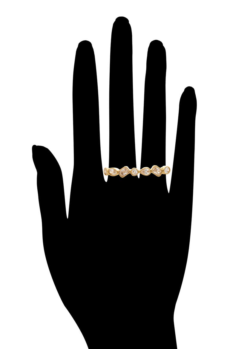 Double Band Faux Stack Ring, Alternate, color, CUBIC ZIRCONIA