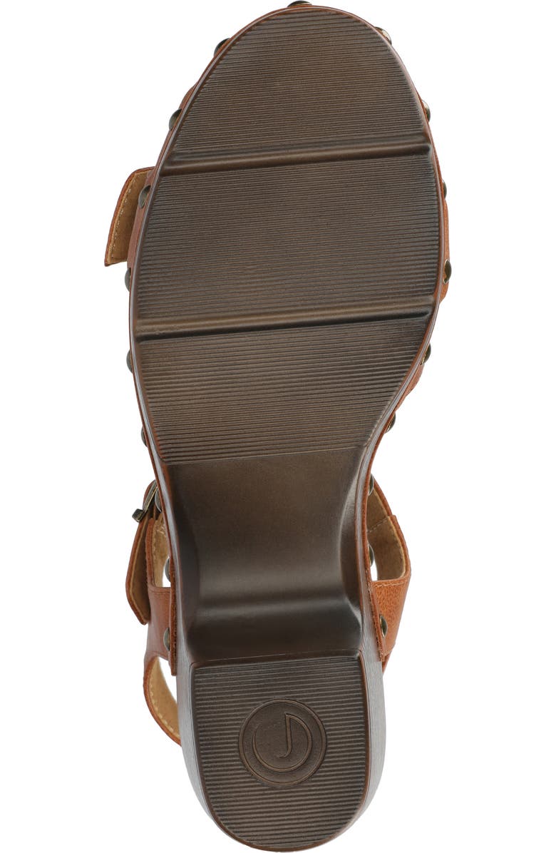 Journee Collection Sisilia Ankle Strap Platform Sandal, Alternate, color, Cognac