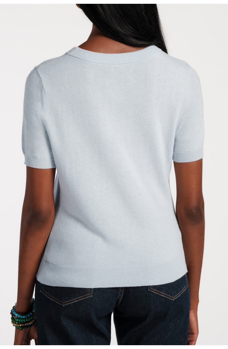 Frances Valentine Jo Knit T Wool/Cotton/Cashmere Blend, Alternate, color, Light Blue