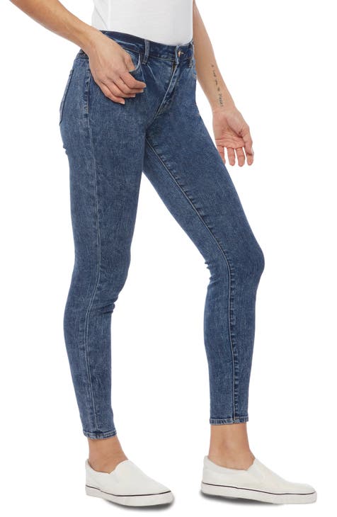 WASH LAB Fay Mid Rise Skinny Jeans