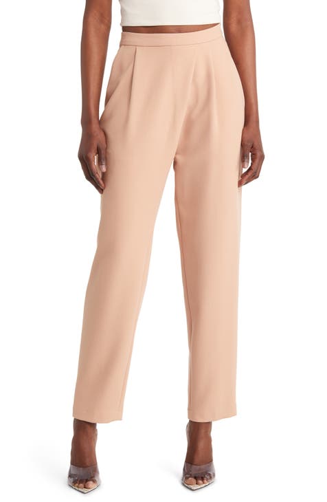 Asymmetric Faux Wrap Trousers