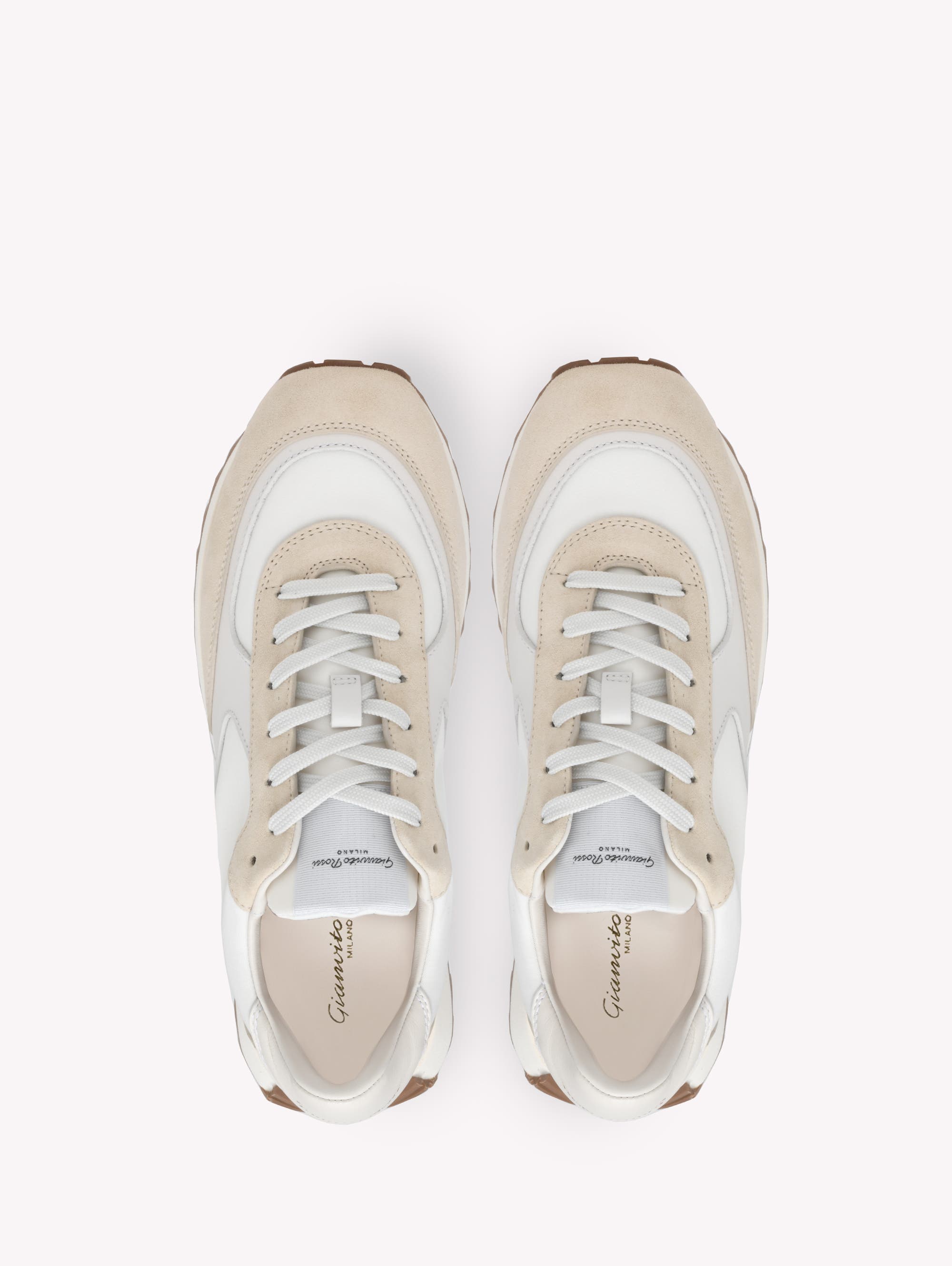 Gianvito Rossi Gravel Sneakers, Alternate, color, White Leather