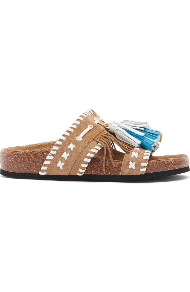 Steve Madden Lester Fringe Woven Sandal, Alternate, color,
