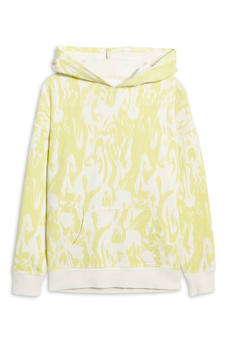 Hooded Pullover, Alternate, color, IVORY- GREEN NOVA ABSTRACT