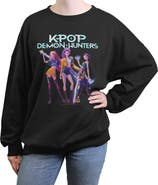 KPop Demon Hunters Junior's KPop Demon Hunters Trio Girls Group Shot  Sweatshirt