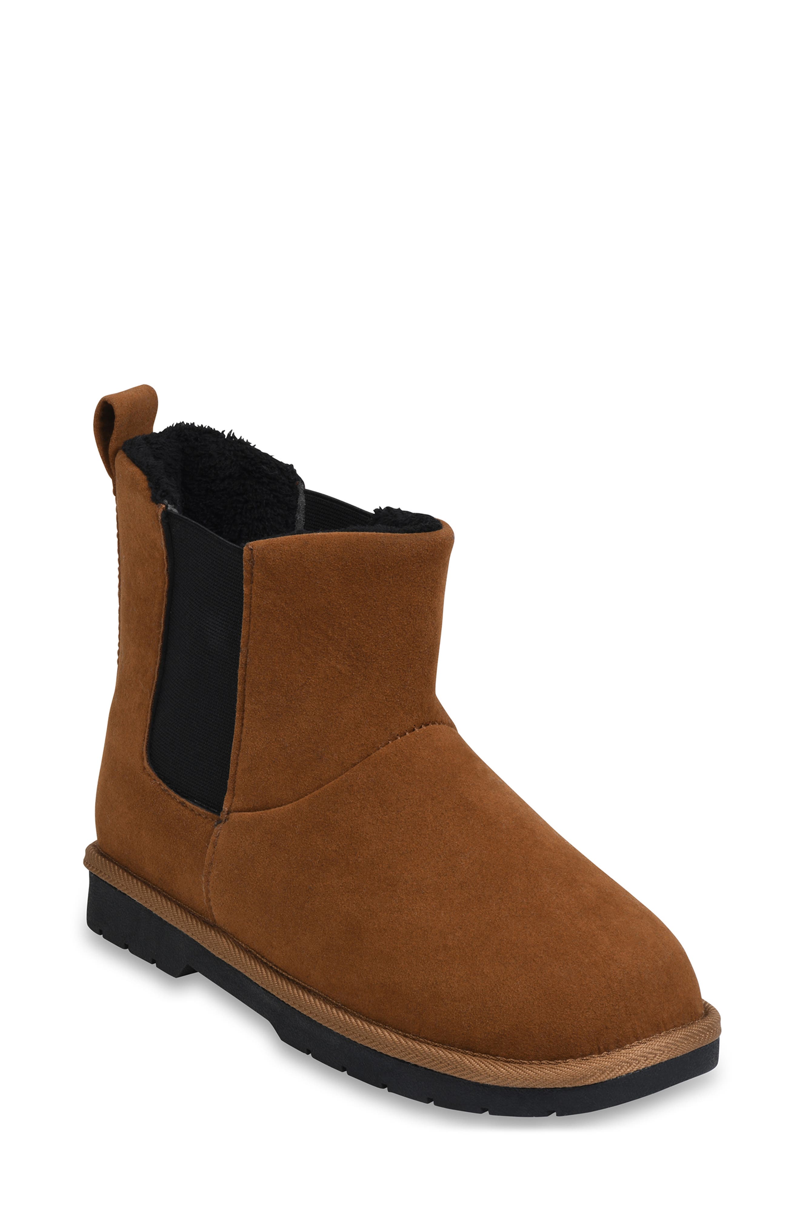 GAAHUU Faux Shearling Lined Boot, Main, color, Tan