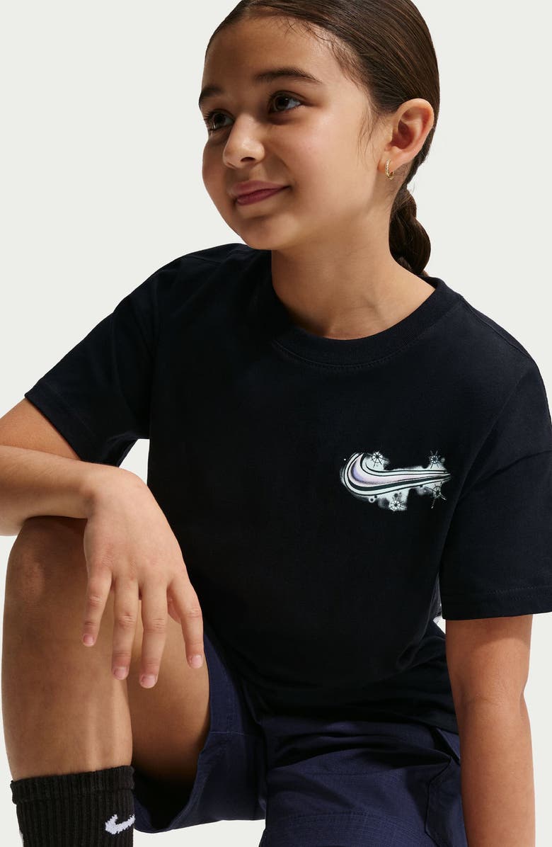 Nike Kids' Airbrush Graphic T-Shirt, Alternate, color, Black