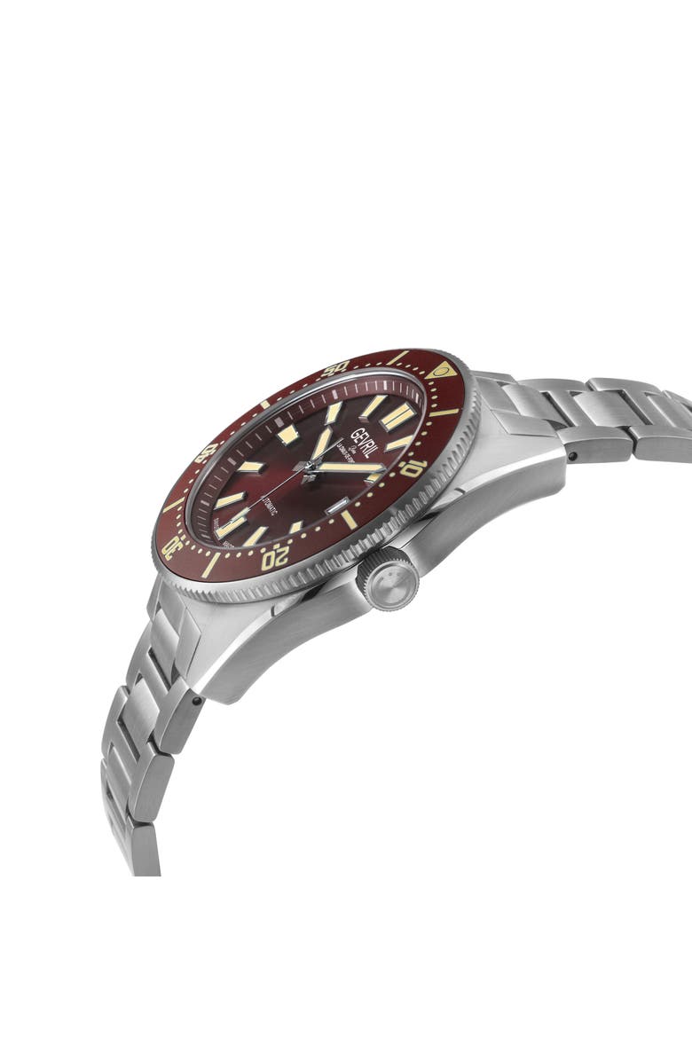 GEVRIL Mariner Row Automatic Bracelet Watch, Alternate, color, 