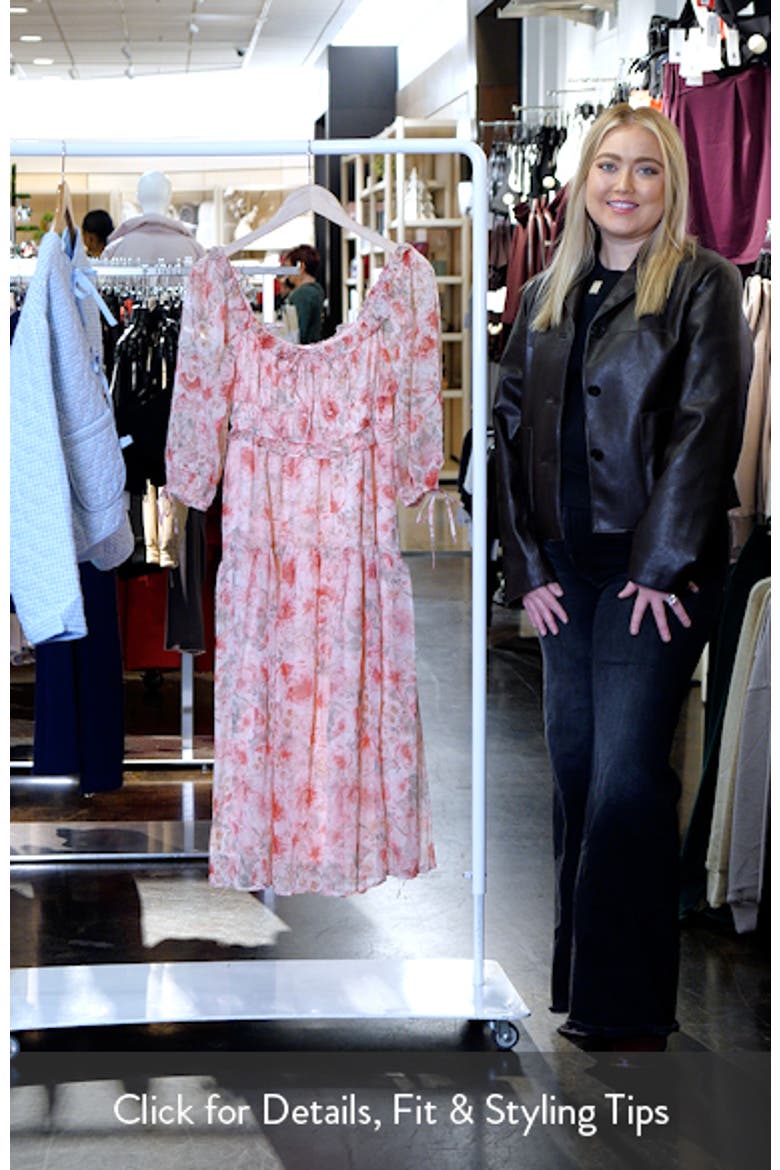 Floral Tie Front Midi Dress video