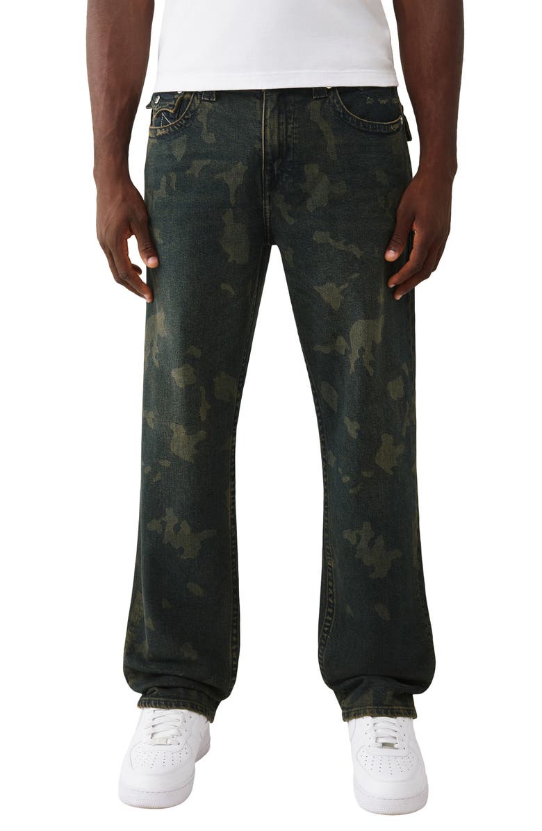 True Religion Bobby Super-T Flap Baggy Jeans, Main, color, Bold Stride Dark Wash