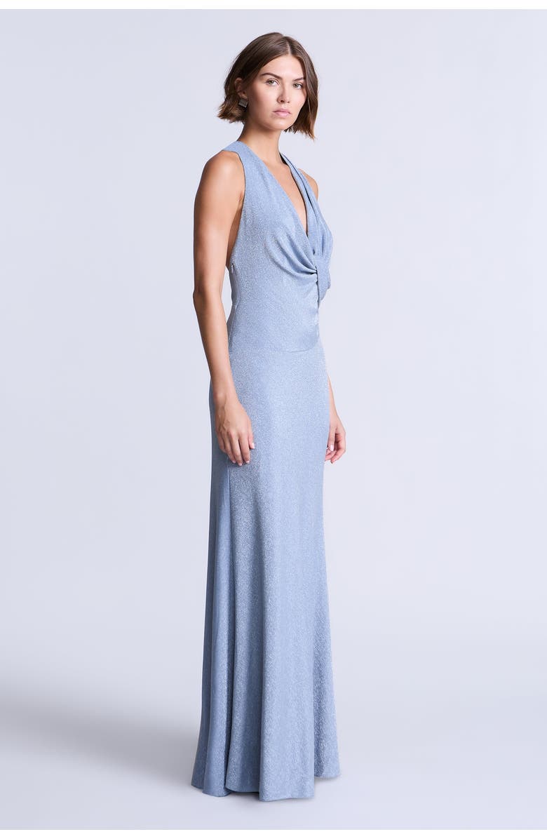 BCBG Maxazria Knit Demi Gown, Alternate, color, Wedgewood Blue