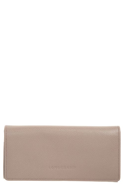 Longchamp Le Foulonne Leather Continental Wallet in Turtledove at Nordstrom