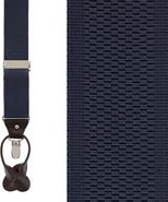 Trafalgar Classic Solid Color Convertible Suspenders