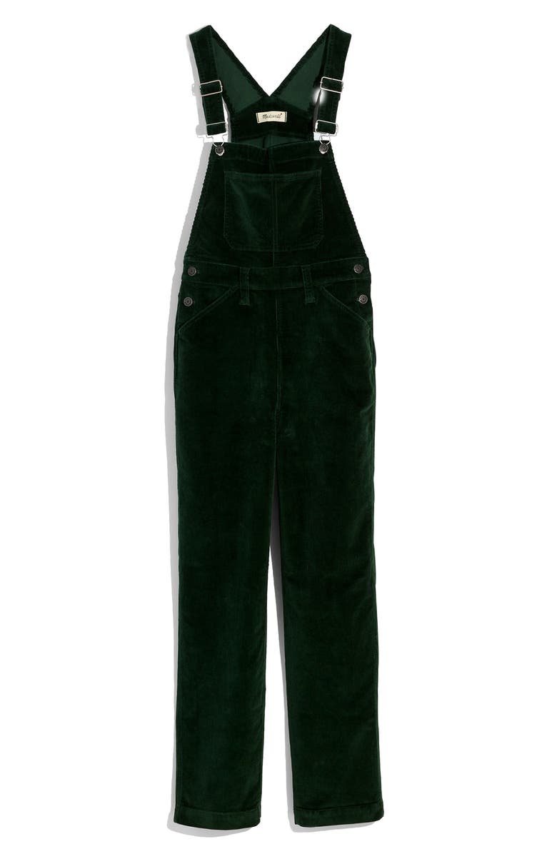 Madewell Straight Leg Corduroy Overalls, Alternate, color,
