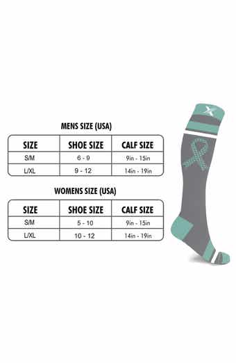 3-Pack Ovarian Cancer Awareness Compression Socks