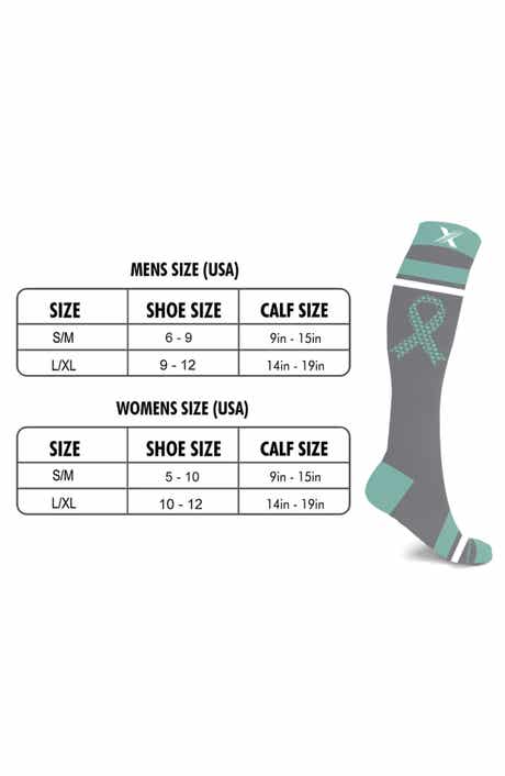 3-Pack Ovarian Cancer Awareness Compression Socks