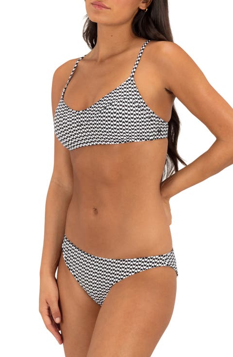 Max Poptic Stripe Bralette Bikini Top