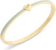 COACH Heart Enamel Hinge Bangle