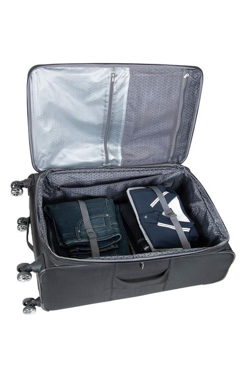 Reaction Kenneth Cole Rugged Roamer 28-inch Large Expandable Spinner Suitcase In Black