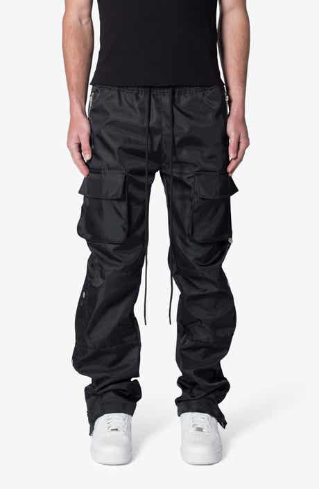 Side Snap Nylon Cargo Pants
