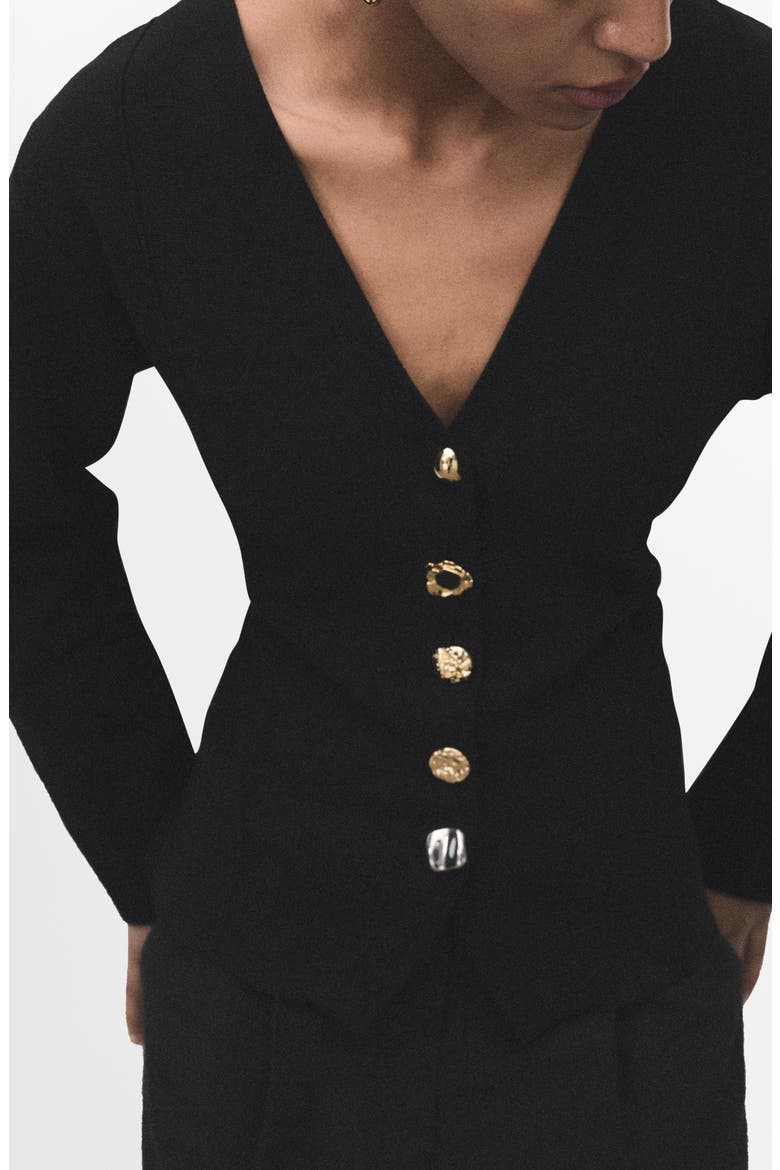 Dali Knit Jacket, Alternate, color, BLACK