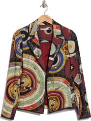 Alice + Olivia Mya Notch Lapel Fitted Blazer