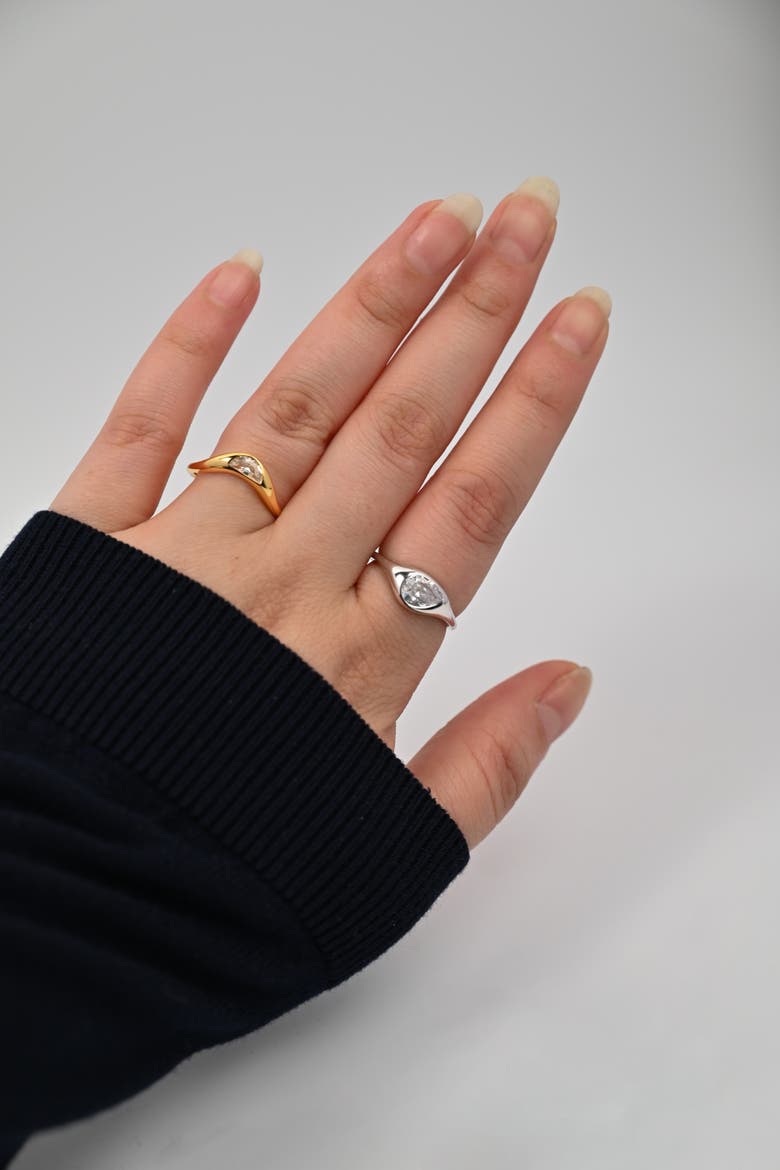 Two Tone Double Ring Set, Alternate, color, Two Tone