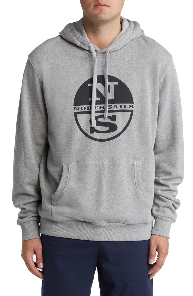 NORTH SAILS Logo Graphic Cotton Hoodie, Main, color, 
