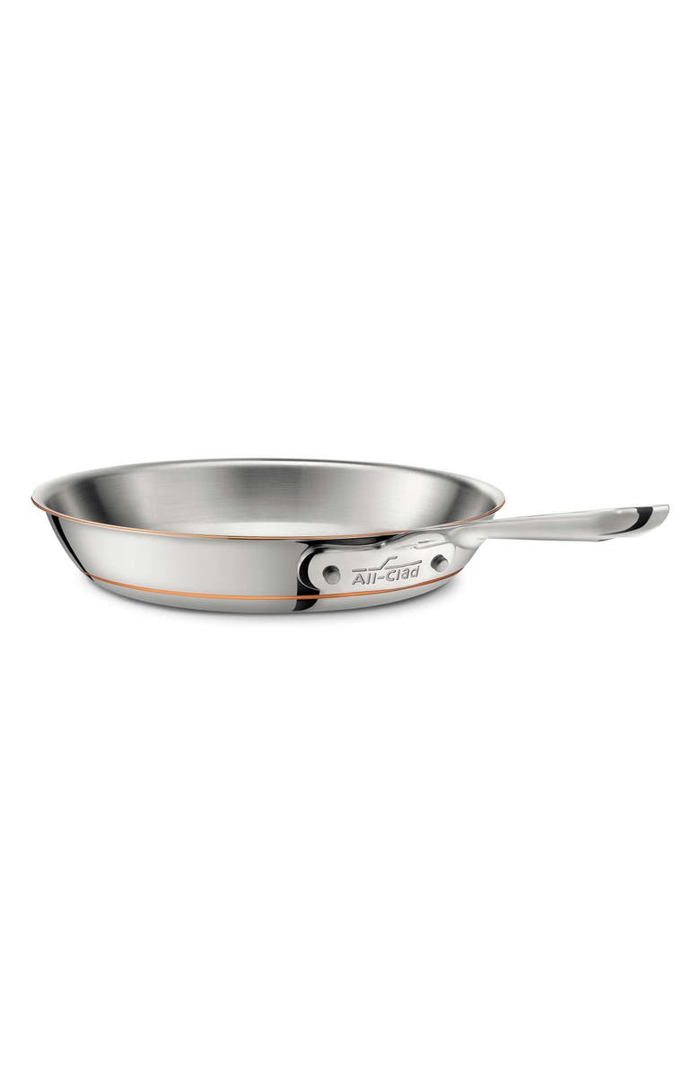 All-Clad Copper Core 10-Inch Fry Pan, Main, color, Silver