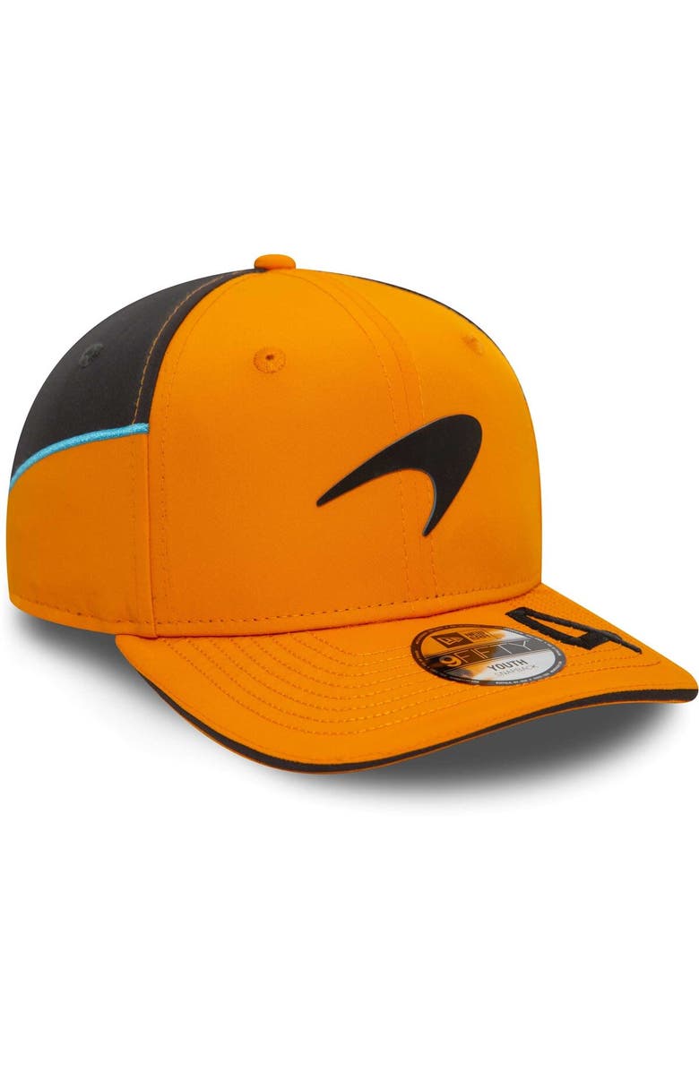 New Era Youth New Era Lando Norris Orange McLaren F1 Team Driver 9FIFTY Adjustable Hat, Alternate, color, 
