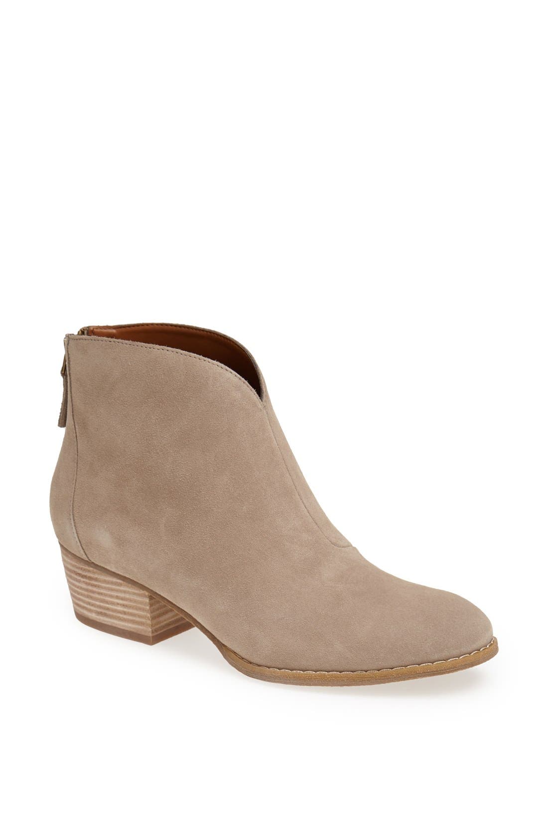 'Jarrad' Leather Boot, Main, color, MUSHROOM SUEDE