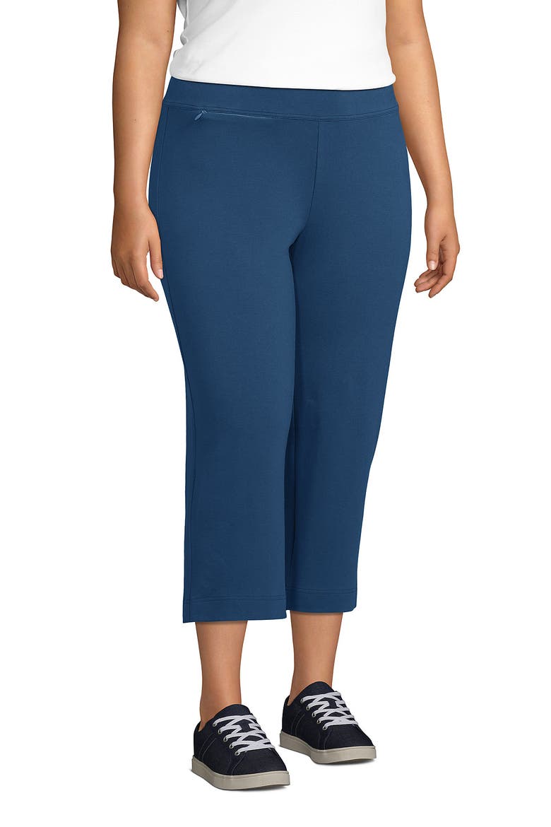 Starfish Mid Rise Pull On Crop Pants, Alternate, color, Evening Blue