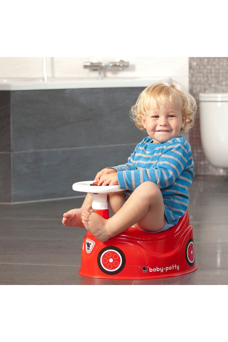 Baby Potty, Red, Training Toilet In Fun Bobby Car Design, Alternate, color, Red