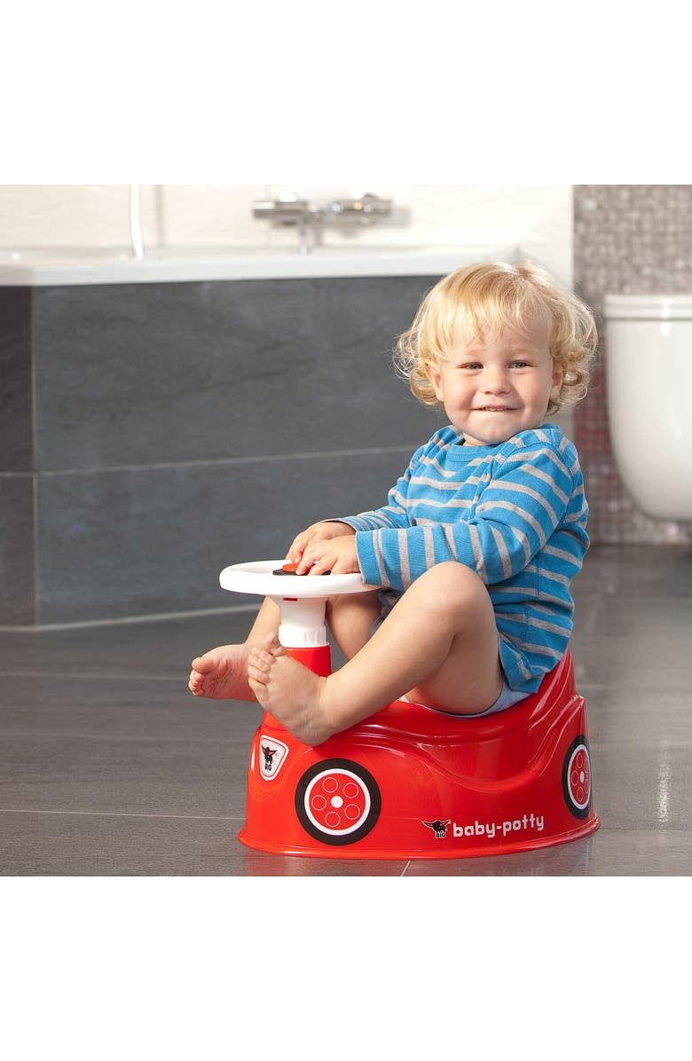 BIG Baby Potty, Red, Training Toilet In Fun Bobby Car Design, Alternate, color, Red