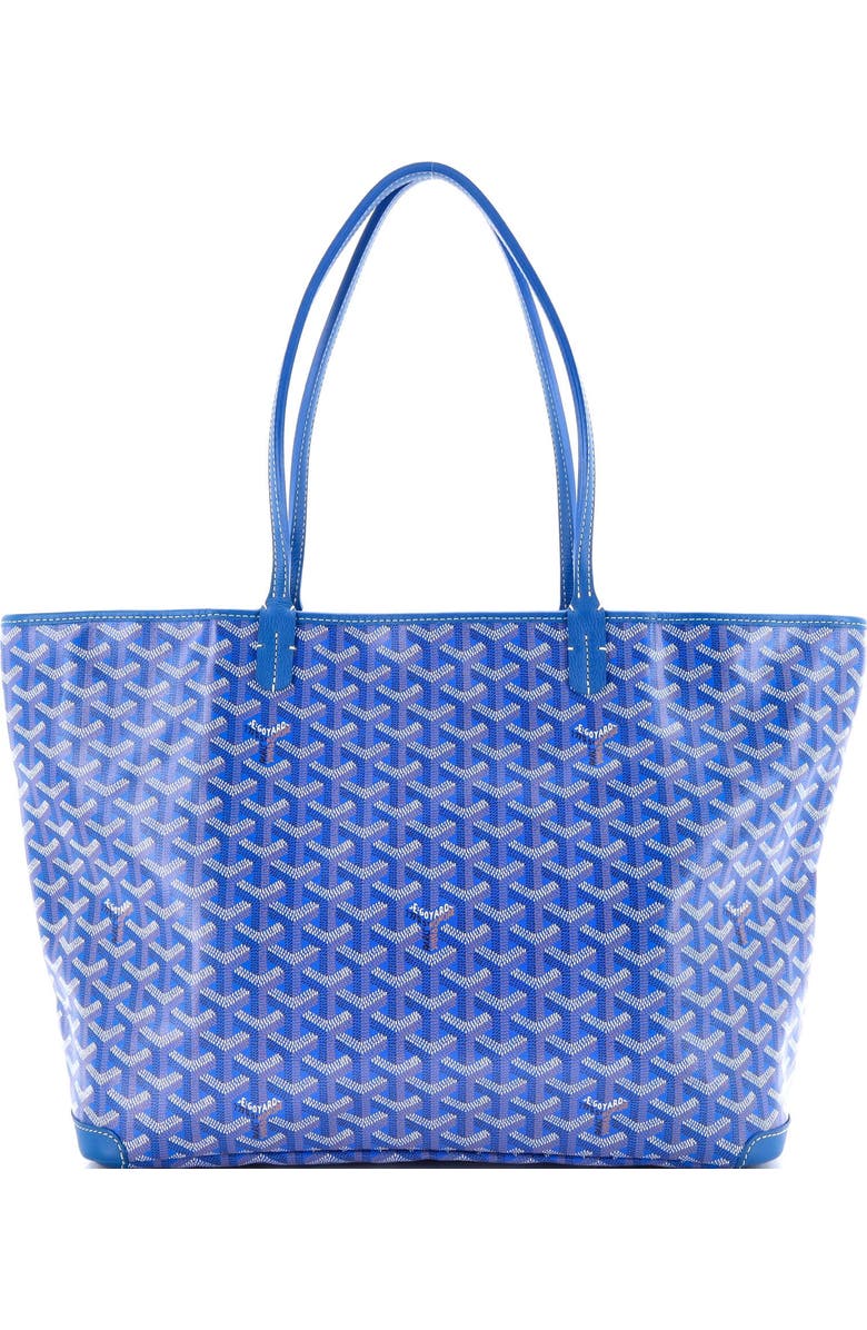 Pre-Owned Goyard Artois Tote Coated Canvas MM, Alternate, color, Blue