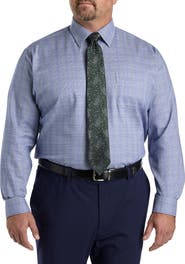 Oak Hill Premium by DXL Glen Plaid Dress Shirt