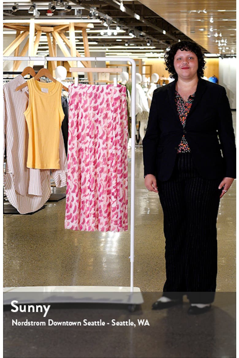 Printed Mesh Maxi Skirt video