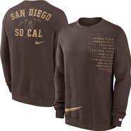 Nike Men's Nike Brown San Diego Padres Statement Ball Game Fleece Pullover Sweatshirt