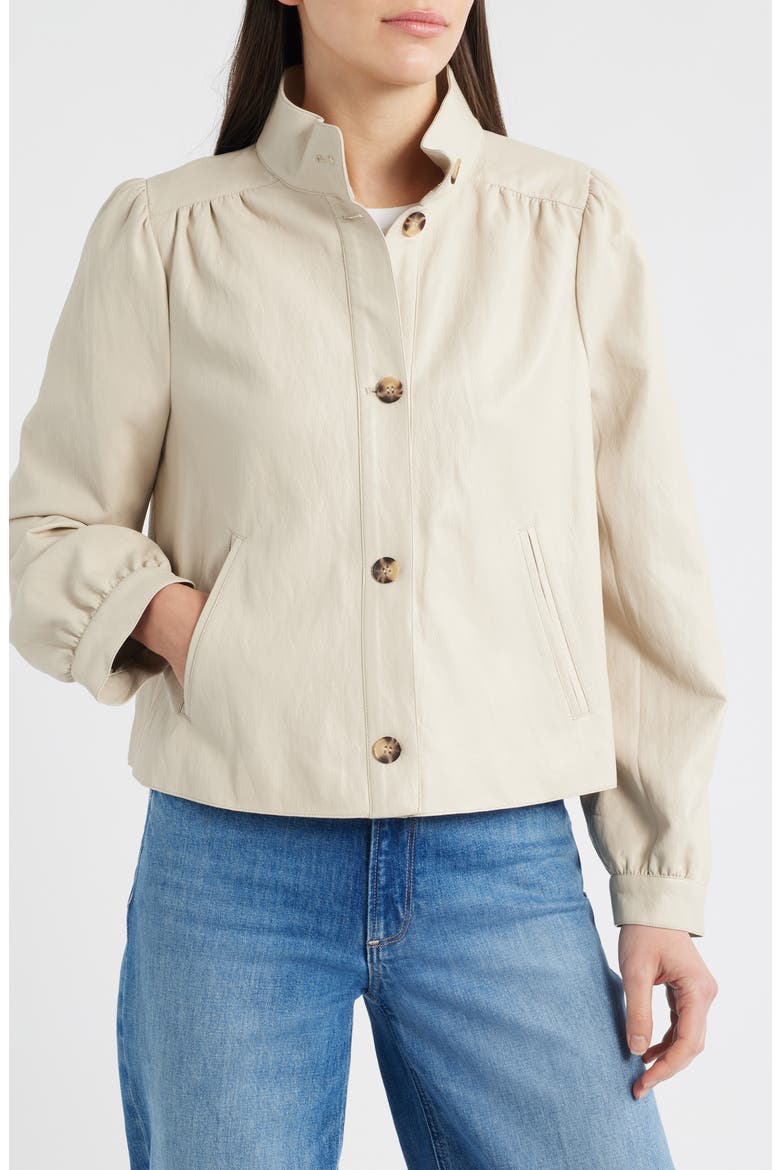 Cropped Water Resistant Jacket, Main, color, NEUTRAL