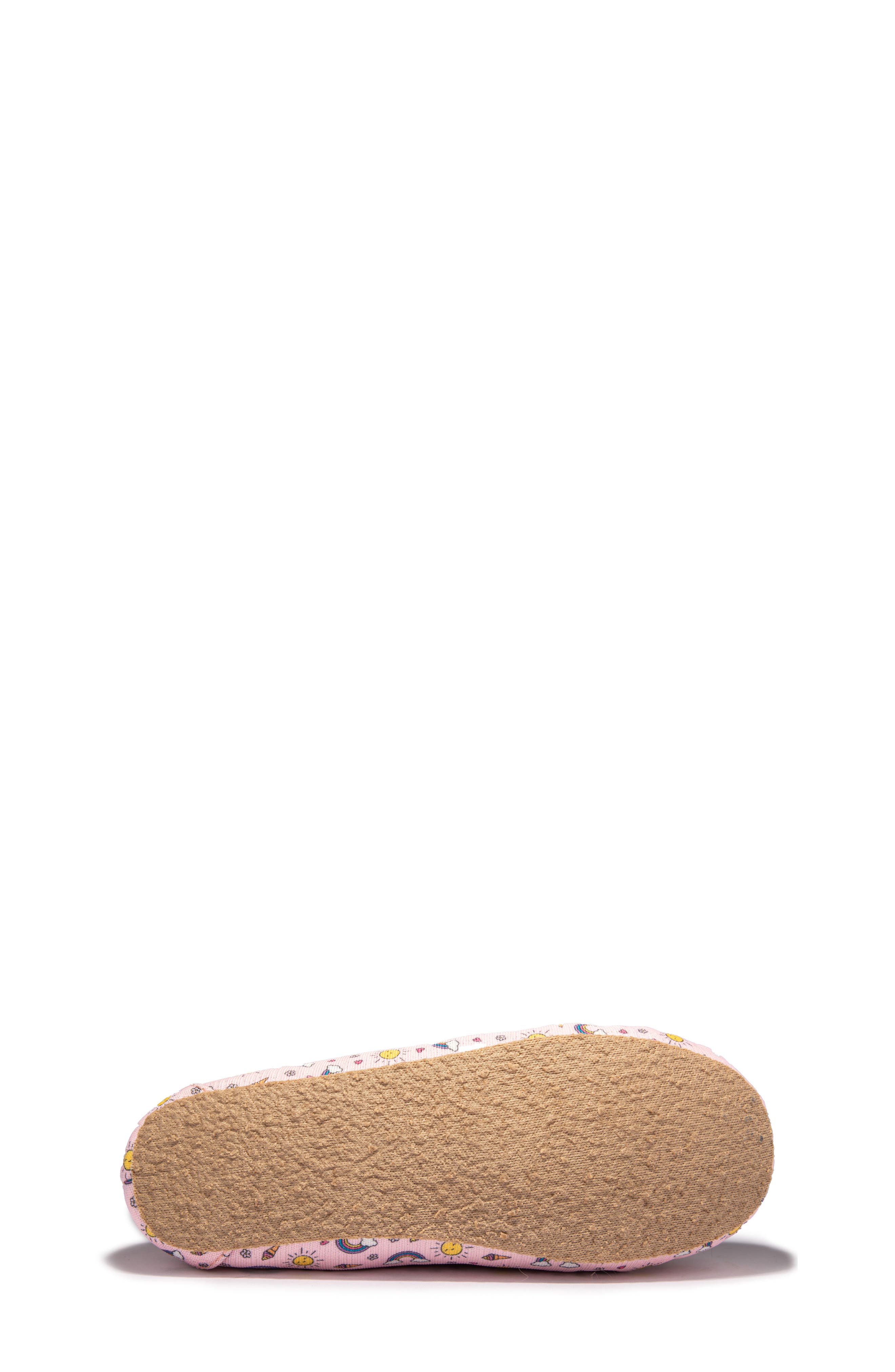 Minnetonka Kids' Print Slipper, Alternate, color, Pink Summer