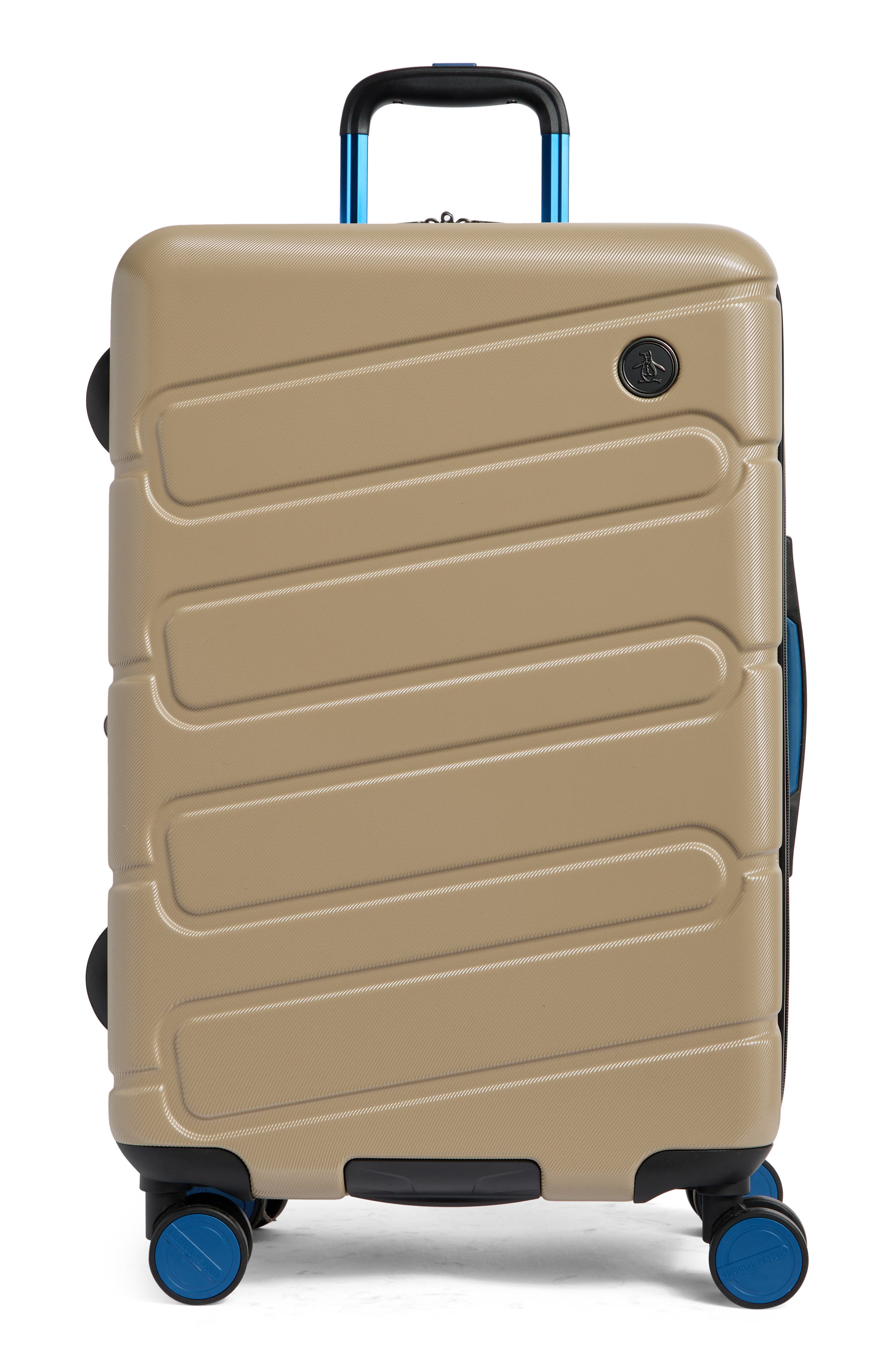Original Penguin River 25-Inch Harside Spinner Luggage, Main, color, Travertine/ Blue