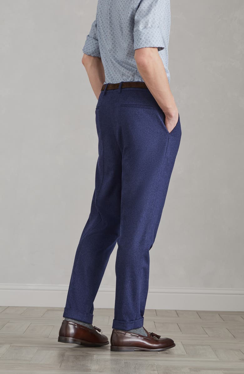 Brunello Cucinelli Flannel leisure fit trousers, Alternate, color, 