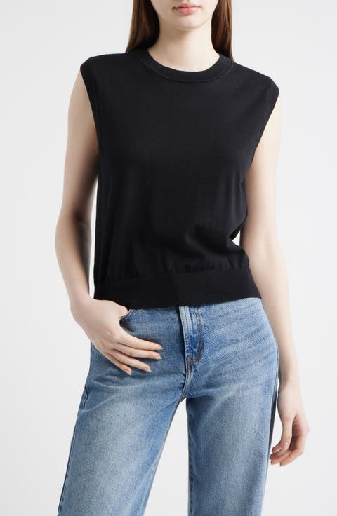 Pullover Cotton Sweater Vest