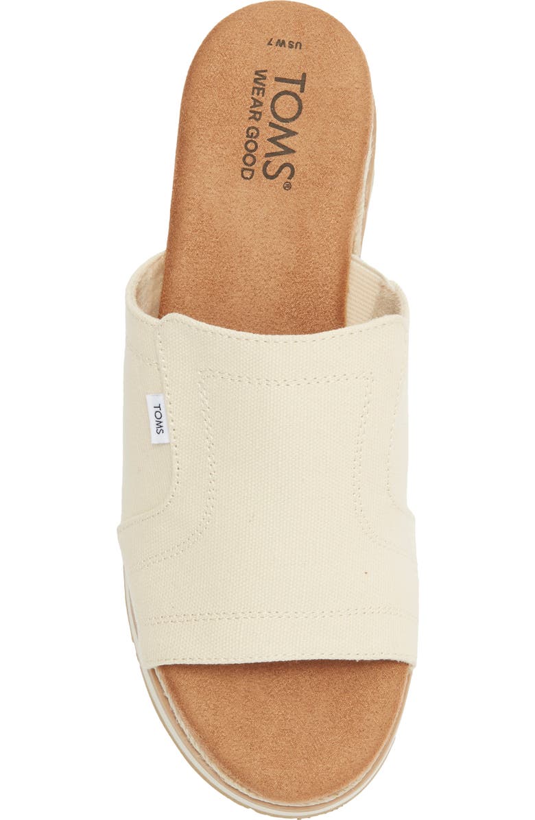 TOMS Adria Platform Wedge Sandal, Alternate, color, Natural