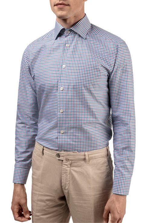 Slim Fit Check Dress Shirt